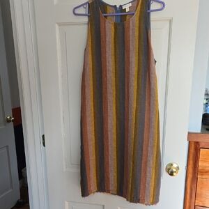 Garnet Hill Multicolor Striped Dress
